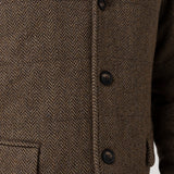 Chaqueta Lana Hombre Lewis Marrón RKF