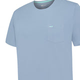 Remera Algodón Orgánico Hombre Basicpoc Azul RKF