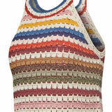 Remera Sin Mangas Algodón Orgánico Mujer Mar Multicolor RKF