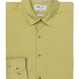 Camisa Manga Larga Algodón Orgánico Hombre Trento Verde RKF