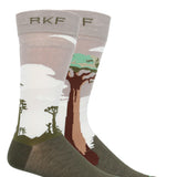 Medias Bamboo Hombre Rfi25H Diff Baobat Verde RKF