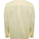 Camisa Manga Larga Algodón Orgánico Hombre Galiton Amarillo RKF