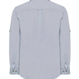 Camisa Manga Larga Algodón Orgánico Hombre Galiton Celeste RKF
