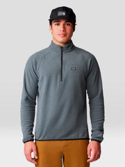 Polar Hombre Microchill 1/4 Zip Azul Mountain Hardwear
