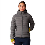 Campera Mujer Deloro Down Fz Hoody Gris Mountain Hardwear