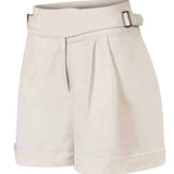 Short Lino Orgánico Mujer Anoum Blanco RKF