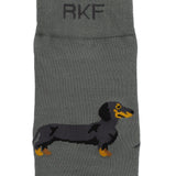 Medias Bamboo Hombre Rfi26H C Dachshund Verde RKF