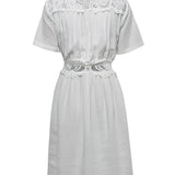 Vestido Lino Orgánico Mujer Geneva Blanco RKF