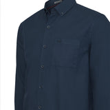 Camisa Manga Larga Algodón Orgánico Hombre Leeds Azul RKF