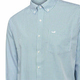 Camisa Manga Larga Algodón Hombre Wf Pb Azul RKF