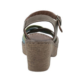 Sandalia Cuero Mujer Dalia Verde RKF