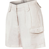 Short Lino Orgánico Mujer Rout Blanco RKF