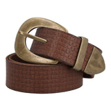 Cinturon Cuero Mujer Rf Fiori Marrón RKF