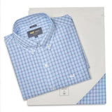 Camisa Manga Larga Algodón Hombre Wf Pb Azul RKF