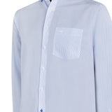 Camisa Manga Larga Algodón Hombre Wf Pc Azul RKF