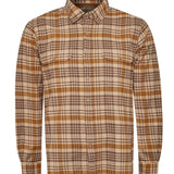 Camisa Manga Larga Algodón Orgánico Hombre Padua Marrón RKF