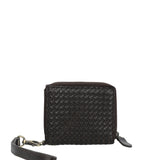 Billetera Mujer Sz Braid Flap Marrón RKF