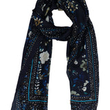 Pañuelo Seda Mujer Rkf Silk Laura Scarf Azul Navy RKF