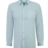 Camisa Manga Larga Hombre Linentext Azul RKF