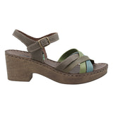 Sandalia Cuero Mujer Dalia Verde RKF