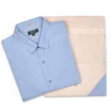 Camisa Manga Larga Hombre Linenshort Azul RKF