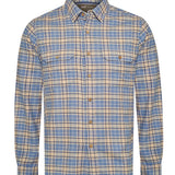 Camisa Manga Larga Algodón Orgánico Hombre Padua Azul RKF