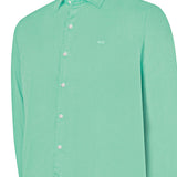 Camisa Manga Larga Algodón Orgánico Hombre Soft Verde RKF