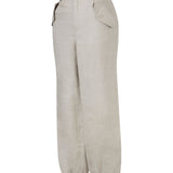 Pantalon Lino Orgánico Mujer Blake Blanco RKF