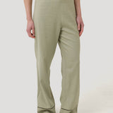 Pantalon Lino Orgánico Mujer Mekong Verde RKF