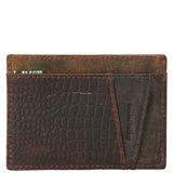 Billetera Fibras Recicladas Mujer Oh Cardholder Croco Marrón RKF