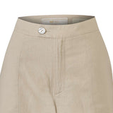Pantalon Lino Orgánico Mujer Loch Beige RKF