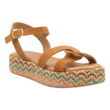 Sandalia Cuero Mujer Clavel Multicolor RKF