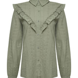 Remera Manga Larga Algodón Orgánico Mujer Margat Verde RKF