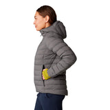 Campera Mujer Deloro Down Fz Hoody Gris Mountain Hardwear