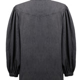 Blusa Manga Larga Mujer Hibisco Gris RKF