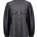 Blusa Manga Larga Mujer Hibisco Gris RKF