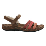 Sandalia Cuero Mujer Parklands Rojo RKF