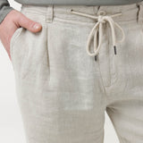 Short Lino Orgánico Hombre Linen Marrón RKF