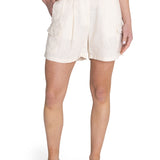 Short Lino Orgánico Mujer Rout Blanco RKF