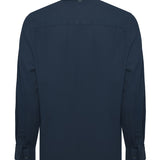 Camisa Manga Larga Algodón Orgánico Hombre Leeds Azul RKF