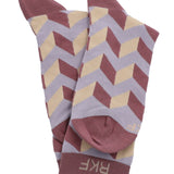 Medias Bamboo Mujer Rfi26W C Zigzag Marrón RKF