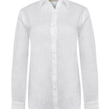 Remera Manga Larga Lino Orgánico Mujer Lirio Blanco RKF