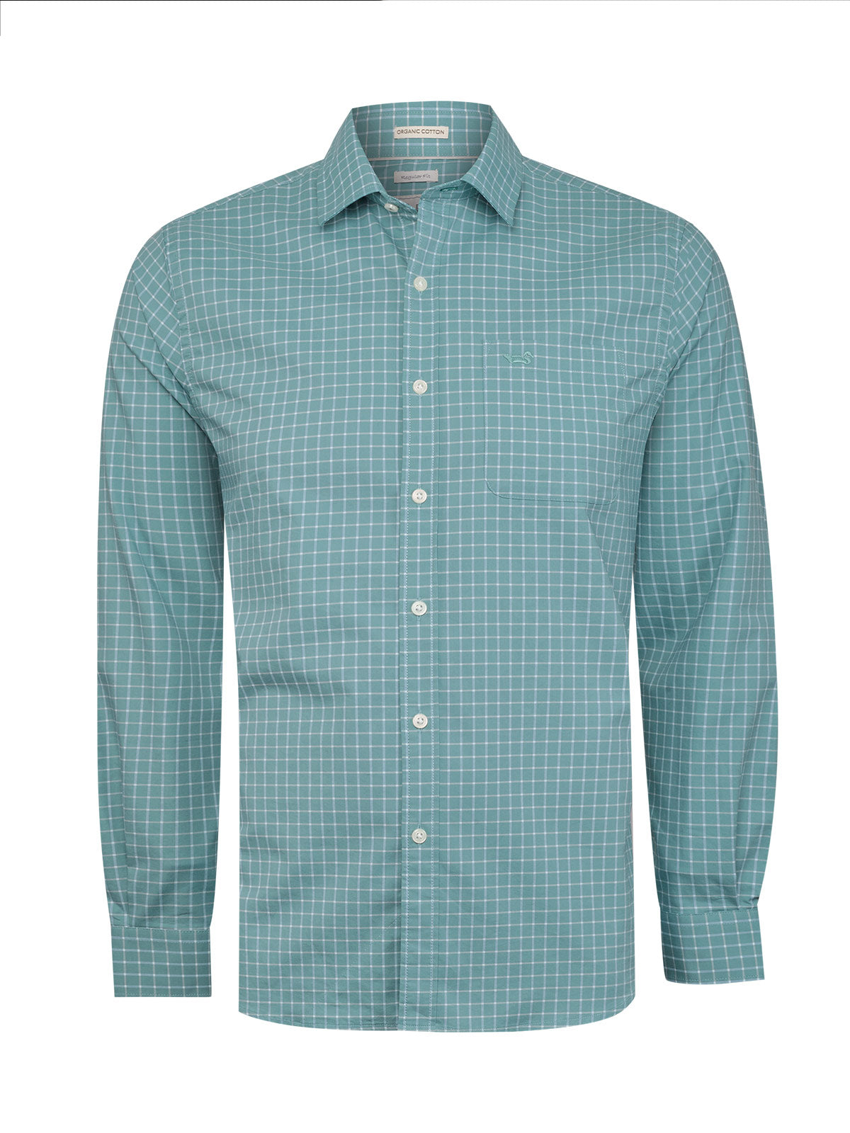 Camisa Manga Larga Algodón Orgánico Hombre Mild Celeste RKF