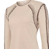 Remera Manga Larga Algodón Orgánico Mujer Cripa Blanco RKF