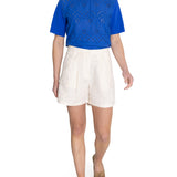 Short Lino Orgánico Mujer Rout Blanco RKF