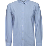 Camisa Manga Larga Algodón Hombre Rove Azul RKF