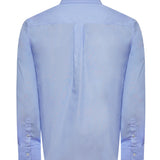 Camisa Manga Larga Algodón Hombre Easysolid Azul RKF