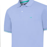 Remera Algodón Pima Hombre Mitchell Celeste RKF