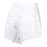 Short Lino Orgánico Mujer Vendres Blanco RKF