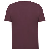 Remera Algodón Orgánico Hombre Basicpoc Bordó RKF
